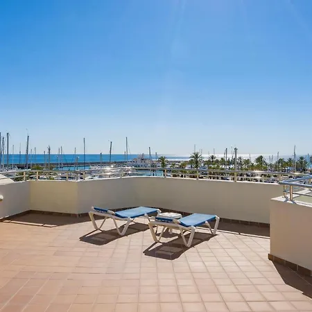 Malaga Puerto De En La Primera Isla Con Piscina Y Parking 3 Vista Al Mar Y Yates Appartamento Benalmádena